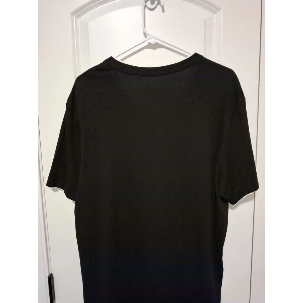 NWT Guess Men's Armin V-Neck Casual Tee, Black w/White Trim, Size XL, New w/Tags - Picture 13 of 16